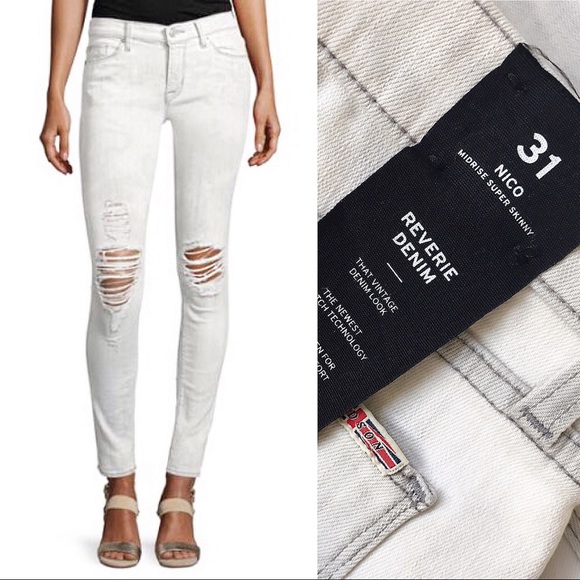 Hudson Jeans Denim - HUDSON Midrise Nico Skinny Distressed Jeans 👖